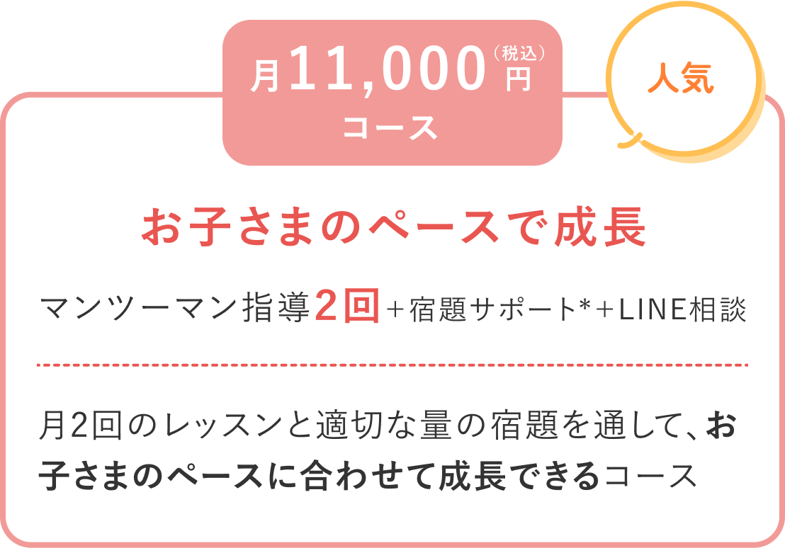 月11,000円（税込）コース