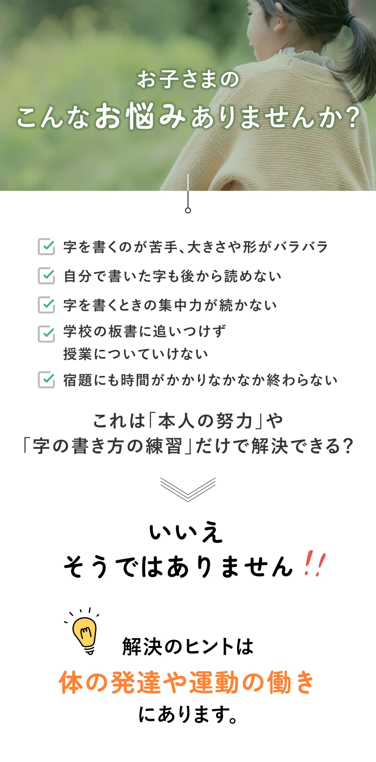 問題提起セクション