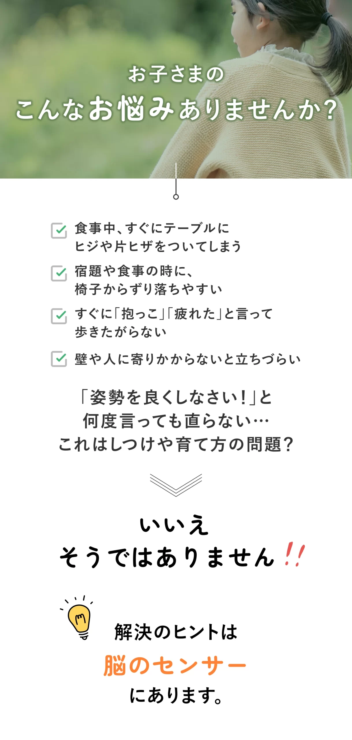 問題提起セクション